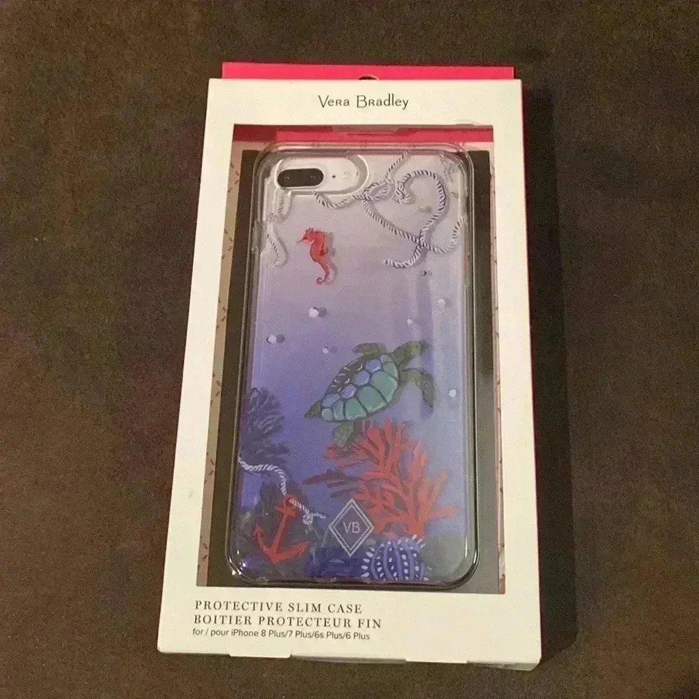 Vera Bradley Protective Slim Case for IPhone 8, 7 , 6s, and 6 plus Nautical NWT